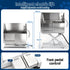 Electric Pet Bath Tub Dog Grooming Stainless Steel Wash Station 127cm