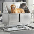 Electric Pet Bath Tub Dog Grooming Stainless Steel Wash Station 127cm