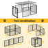 Large Dog Crate Cage Playpen 129cm Puppy Pen Pet Enclosure Black