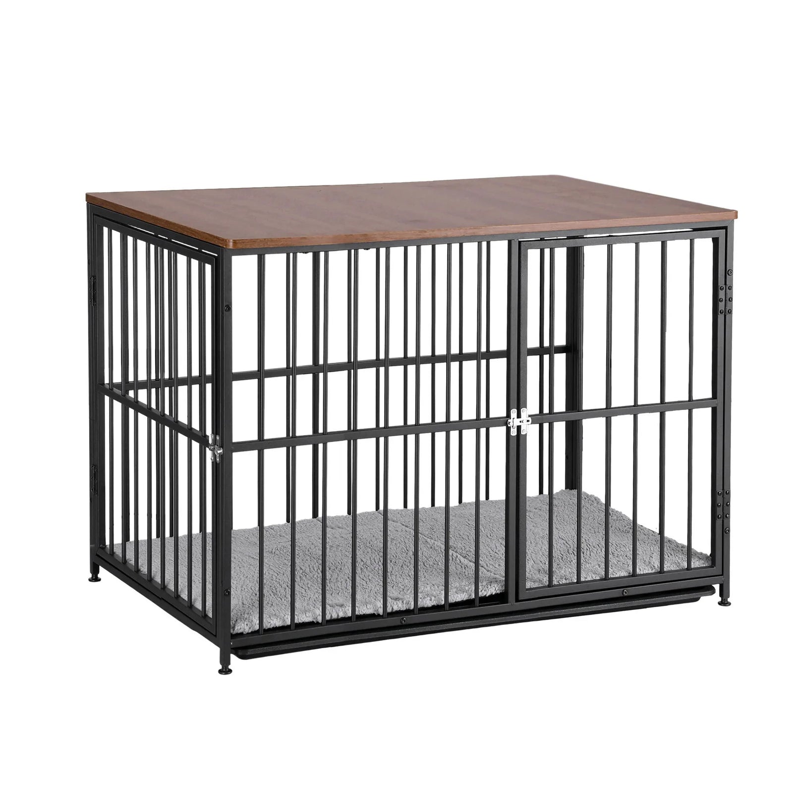 Extra Large Dog Crate Furniture 107cm Dog Cage Puppy Pet Wooden Black