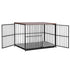 Extra Large Dog Crate Furniture 107cm Dog Cage Puppy Pet Wooden Black