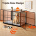 Extra Large Dog Crate Furniture 107cm Dog Cage Puppy Pet Wooden Black