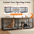 Extra Large Dog Crate Furniture 107cm Dog Cage Puppy Pet Wooden Black