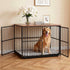 Extra Large Dog Crate Furniture 107cm Dog Cage Puppy Pet Wooden Black