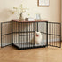 Large Dog Crate Furniture 93cm Dog Cage Puppy Pet Wooden Black