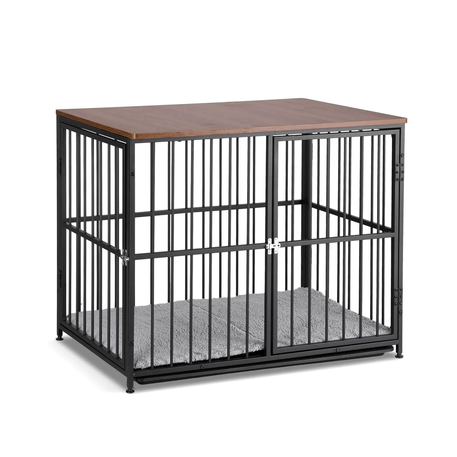 Large Dog Crate Furniture 93cm Dog Cage Puppy Pet Wooden Black