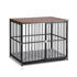 Large Dog Crate Furniture 93cm Dog Cage Puppy Pet Wooden Black