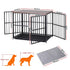 Large Dog Crate Furniture 93cm Dog Cage Puppy Pet Wooden Black