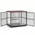 Large Dog Crate Furniture 93cm Dog Cage Puppy Pet Wooden Black