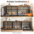 Large Dog Crate Furniture 93cm Dog Cage Puppy Pet Wooden Black