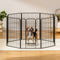 Pet Dog Playpen 48" Enclosure 8 Panel Cage Kennel Puppy Fence Play Pen