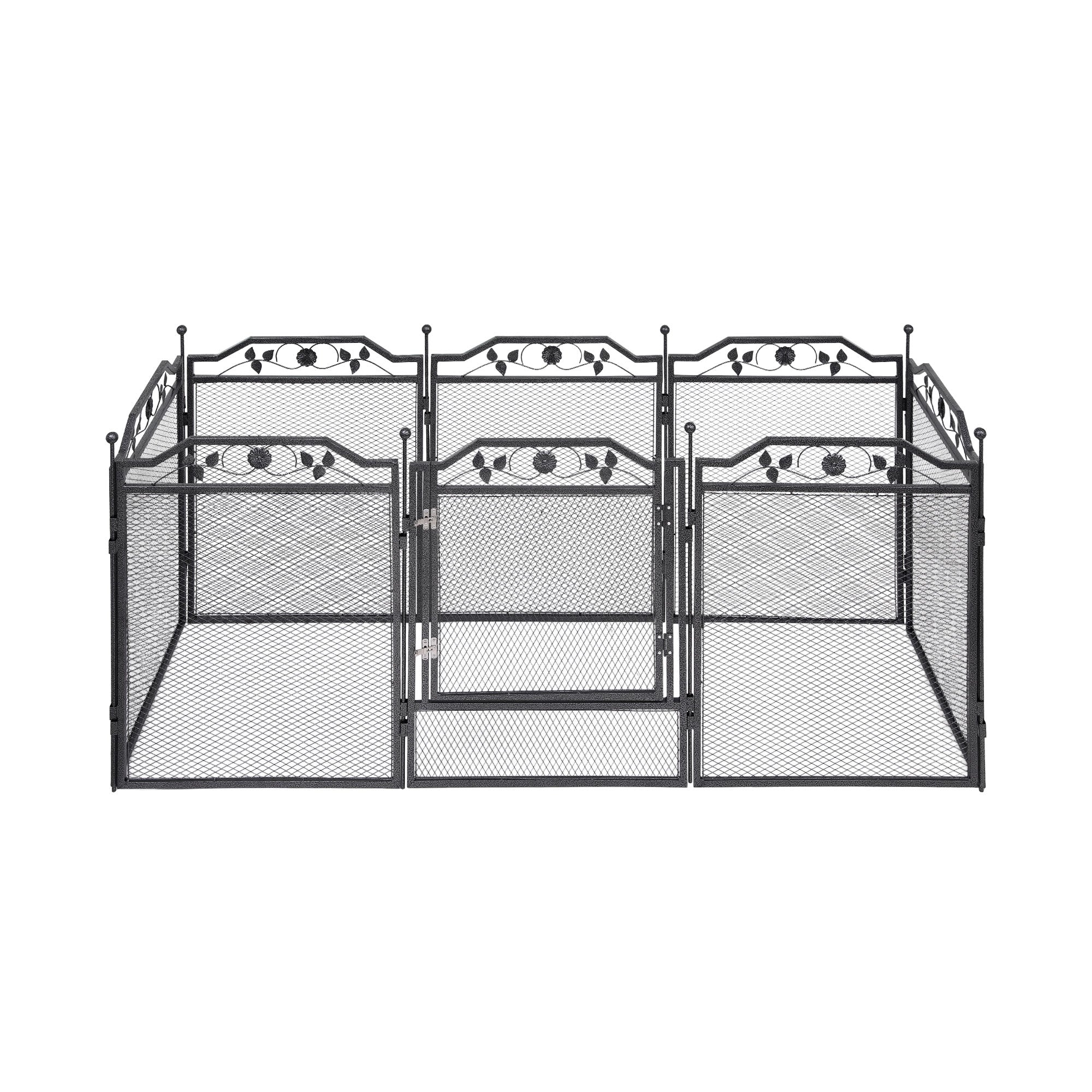 Pet Dog Playpen Heavy-Duty Enclosure Multi-Configuration Indoor Outdoor Black