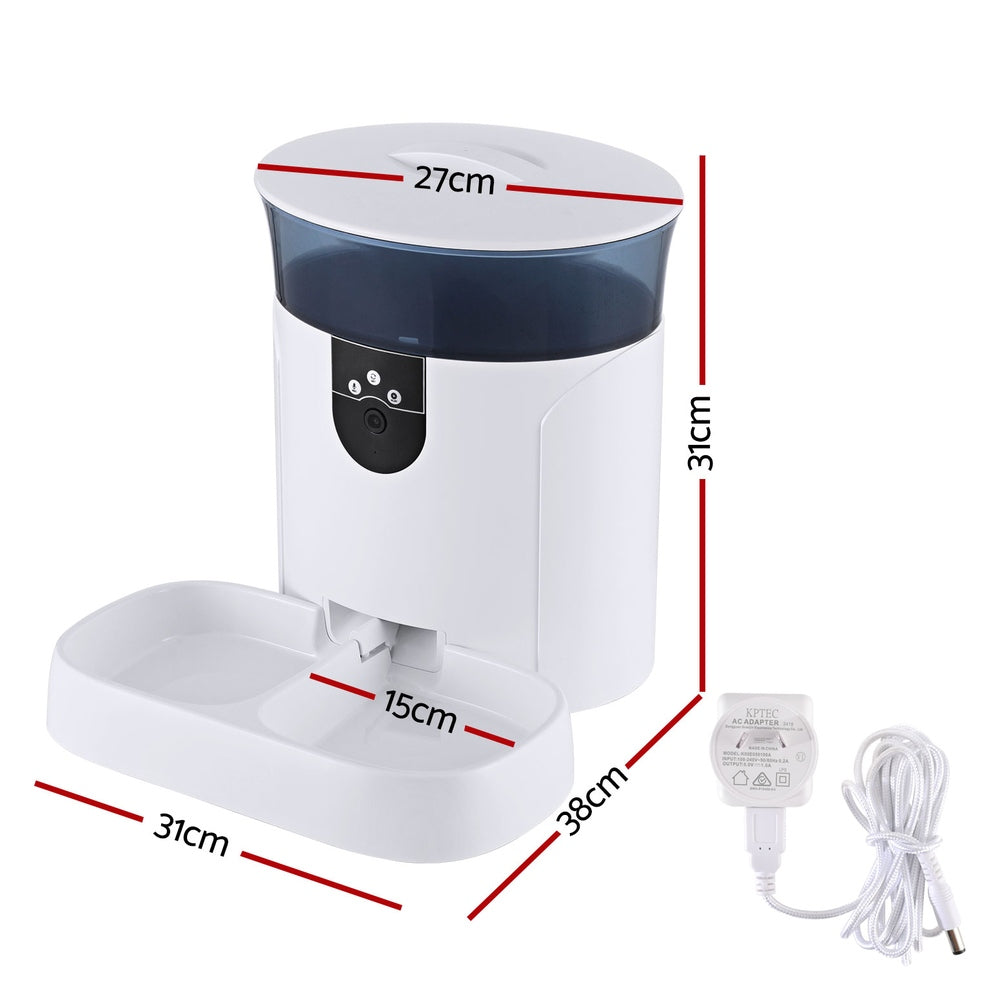 i.Pet Automatic Pet Feeder Dog Cat Camera Wifi Smart Food Dispenser Timer 7L APP