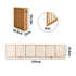 2pc Wooden Pet Gate Dog Fence Playpen Barrier 6 Panels Natural