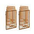 2pc Wooden Pet Gate Dog Fence Playpen Barrier 6 Panels Natural