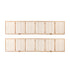 2pc Wooden Pet Gate Dog Fence Playpen Barrier 6 Panels Natural