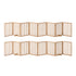 2pc Wooden Pet Gate Dog Fence Playpen Barrier 8 Panels Natural