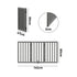 Wooden Pet Gate Dog Fence 3 Panels 80cm Grey