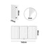 Wooden Pet Gate Security Door 3-Panel 80cm