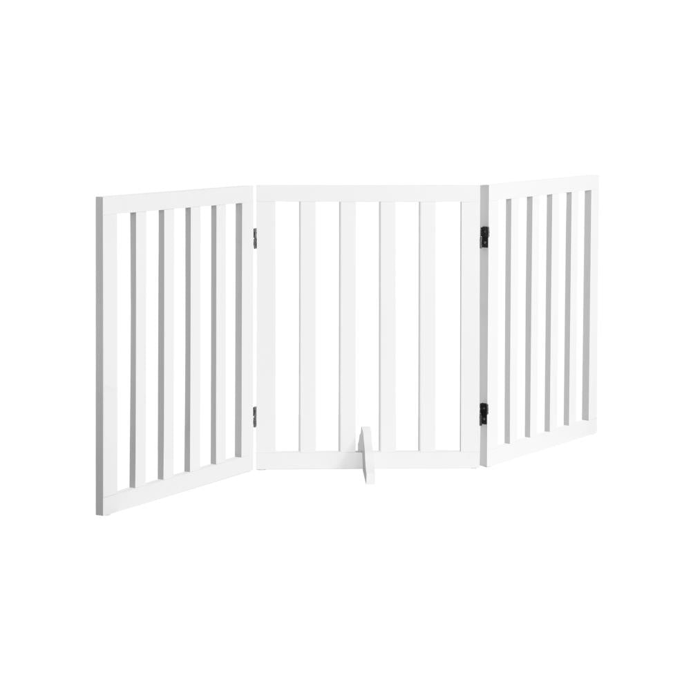 Wooden Pet Gate Dog Fence 3 Panels