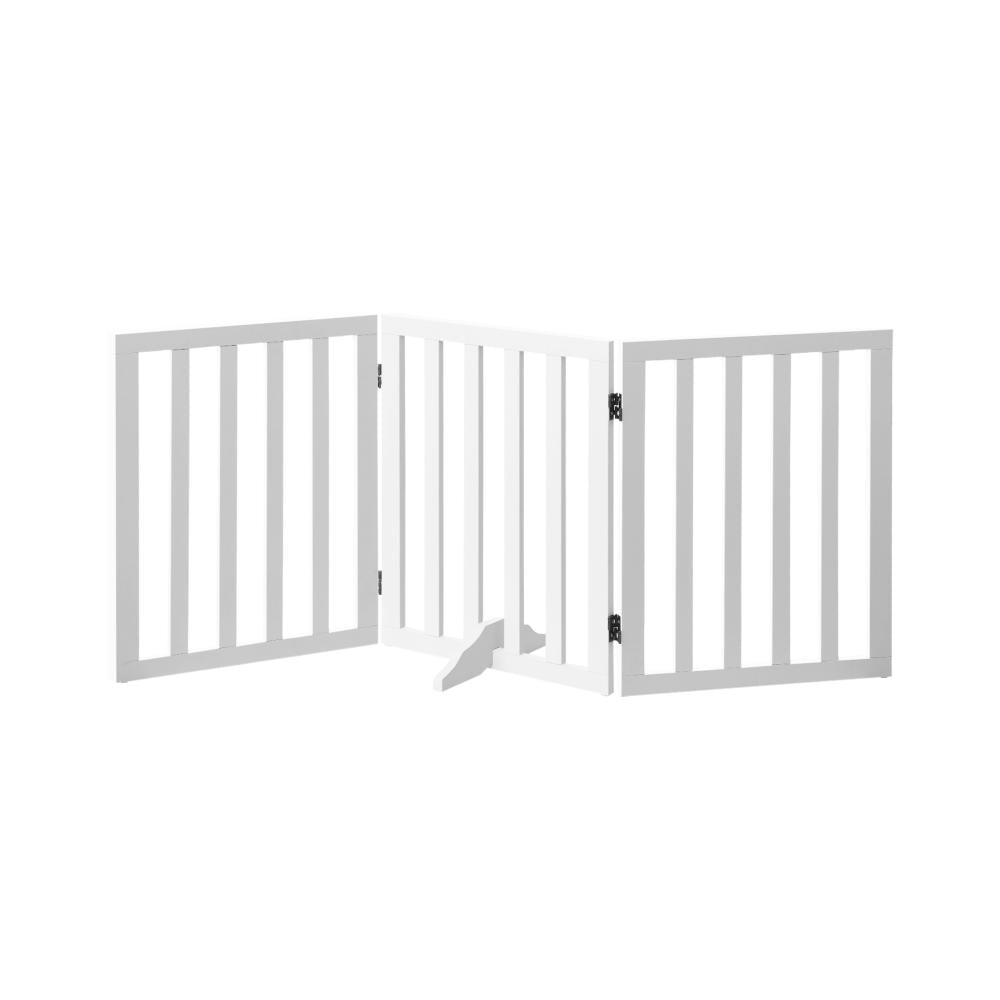 Wooden Pet Gate Dog Fence 3 Panels