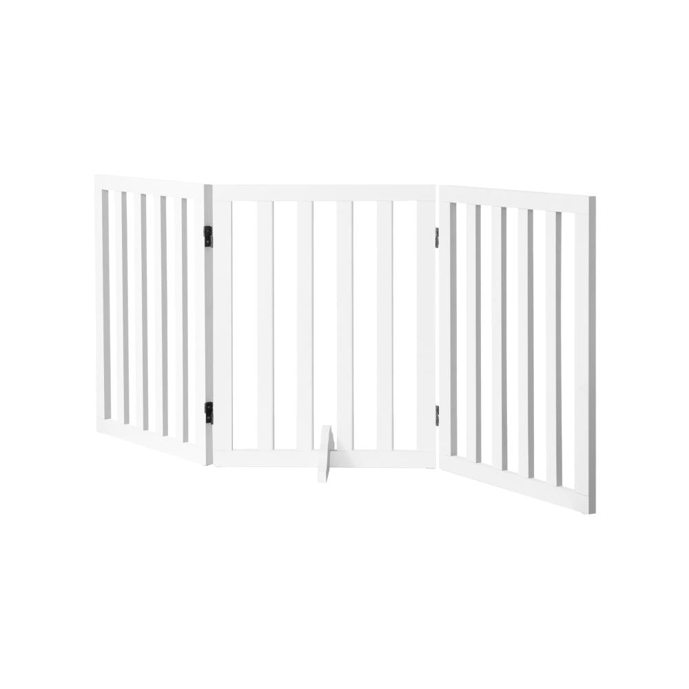 Wooden Pet Gate Dog Fence 3 Panels