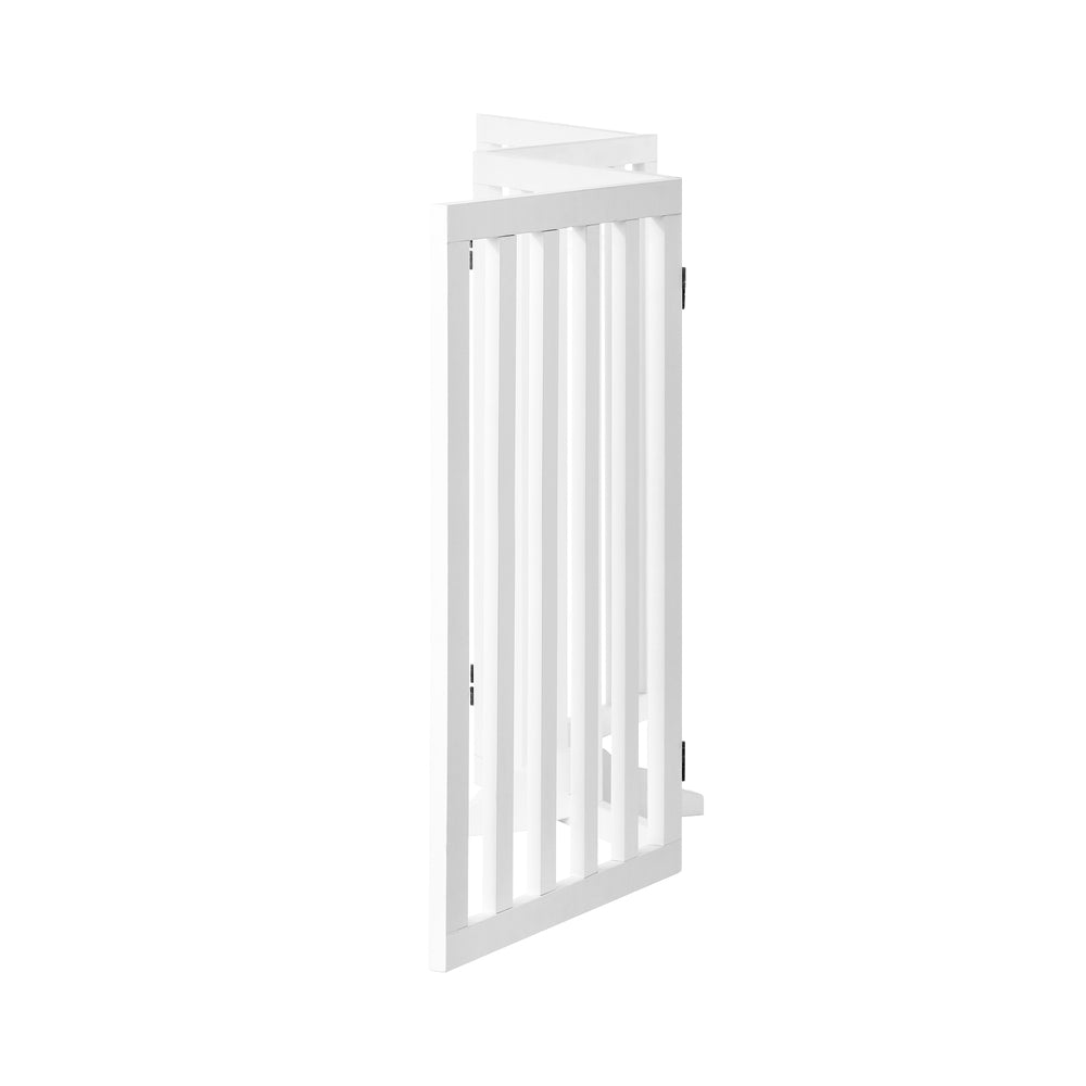 Wooden Pet Gate Security Door 4-Panel 80cm