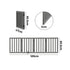 Wooden Pet Gate Safety Stair Barrier 4-Panel Grey