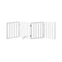 Wooden Pet Gate Dog Fence 4 Panels