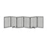 Wooden Pet Gate Dog Fence 6 Panels 80cm Grey