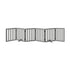 Wooden Pet Gate Safety Stair Barrier 6-Panel Grey