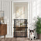 Pet Gate – Retractable 120cm, Auto‑Close, One‑Hand Use, Adjustable, Black