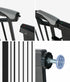 Pet Gate – Retractable 120cm, Auto‑Close, One‑Hand Use, Adjustable, Black