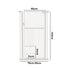 Pet Gate – Full Height, Auto‑Close, Adjustable Width, Metal, White