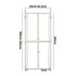 Pet Gate – Full Height, Auto‑Close, Transparent Panels, Adjustable, White