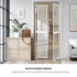 Pet Gate – Full Height, Auto‑Close, Transparent Panels, Adjustable, White