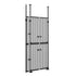 Pet Gate – Extra Tall 190–264cm, Auto‑Close, Adjustable, Metal, Black