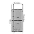 Pet Gate – Extra Tall 190–264cm, Auto‑Close, Adjustable, Metal, Black
