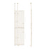 Full‑Height Metal Pet Gate – Auto‑Close, Adjustable 190–264cm, White