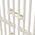 Full‑Height Metal Pet Gate – Auto‑Close, Adjustable 190–264cm, White