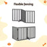 i.Pet Dog Gate Playpen Enclosure 3 Panels Pet Door Fence Wooden Play Pen Stair