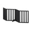 i.Pet Dog Gate Playpen Enclosure 4 Panels Pet Door Fence Wooden Play Pen Stair