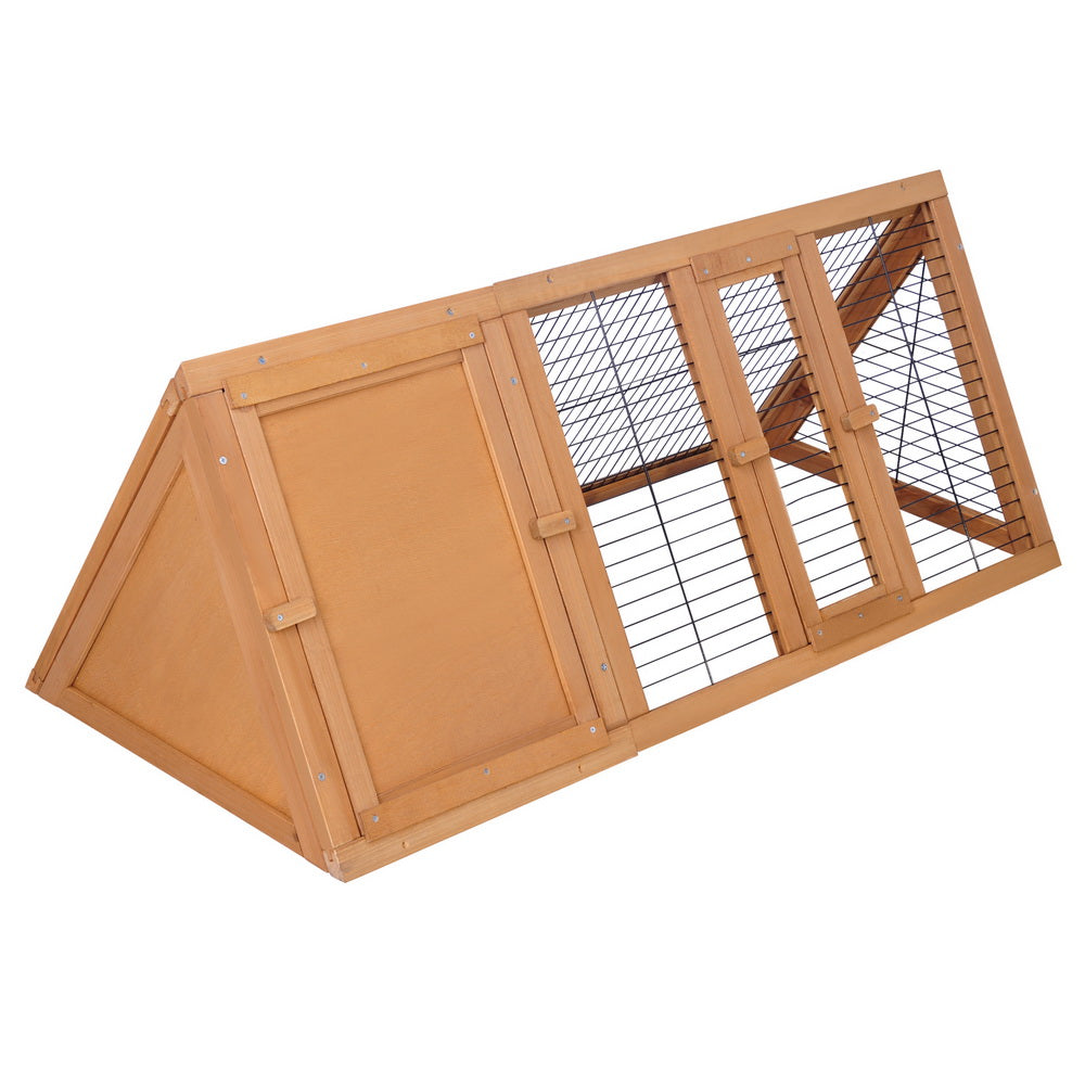 i.Pet Rabbit Hutch Chicken Coop 119cm x 51cm x 44cm Chicken Coop Large Run Wooden Cage Outdoor