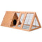 Wooden Rabbit Hutch Outdoor Chicken Coop 119x51x44cm Pet Cage