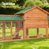 Large Wooden Pet Hutch Rabbit Cage with Run & Slide-Out Tray