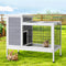 Wooden Rabbit Hutch Indoor Outdoor Pet Cage 96cm with Run & Tray