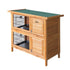Outdoor Wooden Pet Hutch Double Tier Rabbit Cage Guinea Pig House