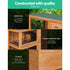 Outdoor Wooden Pet Hutch Double Tier Rabbit Cage Guinea Pig House