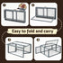 i.Pet Chicken Coop Large Portable Wooden Rabbit Run Cage Hutch Outdoor Folding Hen House 110cm