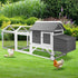 Pet Hutch wtih Wheels Wooden 225 x 80 x 105cm